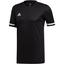Adidas Mens T19 Short Sleeved Jersey - Black - thumbnail image 1
