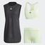 Adidas Womens New York Dress - Black/Glow Green - thumbnail image 1