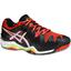 Asics Mens GEL-Resolution 6 Tennis Shoes - Black/White/Orange - thumbnail image 1