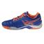 Asics Mens GEL Resolution 6 Tennis Shoes - Blue/Flash Orange/Silver - thumbnail image 3