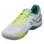 Asics Womens GEL Resolution 6 Tennis Shoes - White/Emerald Green/Silver - thumbnail image 4
