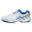 Asics Womens GEL Game 5 Tennis Shoes - White/Soft Blue - thumbnail image 3