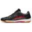 Asics Mens Gel-Fastball 3 Indoor Court Shoes - Black/Electric Red - thumbnail image 2
