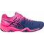 Asics Womens GEL-Resolution 7 Tennis Shoes - Blue Print/Pink - thumbnail image 1