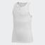 Adidas Girls Stella McCartney Court Tank Top - White - thumbnail image 1