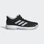 Adidas Kids Adizero Club Tennis Shoes - Black/White - thumbnail image 1