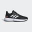 Adidas Kids CourtJam XJ Tennis Shoes - Black/White - thumbnail image 1