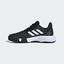 Adidas Kids CourtJam XJ Tennis Shoes - Black/White - thumbnail image 6