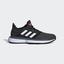 Adidas Kids SoleCourt XJ Tennis Shoes - Black - thumbnail image 1