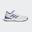 Adidas Mens Adizero Ubersonic 3 Tennis Shoes - White/Light Solid Grey - thumbnail image 1