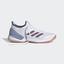 Adidas Womens Adizero Ubersonic 3 Tennis Shoes - White/True Orange - thumbnail image 7