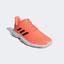 Adidas Mens CourtJam Bounce Tennis Shoes - Orange - thumbnail image 5