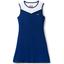 Lacoste Womens Tech Jersey and Mesh Racerback Tennis Dress - Blue/White - thumbnail image 1
