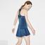 Lacoste Womens Racerback Jersey and Print Mesh Tennis Dress - Blue/Pink - thumbnail image 4