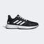 Adidas Mens CourtJam Bounce Tennis Shoes - Black/White - thumbnail image 1