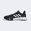 Adidas Mens CourtJam Bounce Tennis Shoes - Black/White - thumbnail image 6