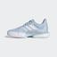 Adidas Womens SoleCourt Tennis Shoes - Easy Blue/Cloud White - thumbnail image 6