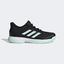 Adidas Kids Adizero Club Tennis Shoes - Black/Green - thumbnail image 1