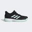 Adidas Kids Adizero Club Tennis Shoes - Black/Green - thumbnail image 1