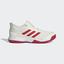 Adidas Kids Adizero Club Tennis Shoes - Off White/Scarlet - thumbnail image 1