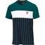 Fila Mens Mauri Short Sleeved T-Shirt - Green/Fila Navy - thumbnail image 1