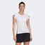 Adidas Womens 3-Stripes Club Tee - White - thumbnail image 1