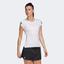 Adidas Womens 3-Stripes Club Tee - White - thumbnail image 4