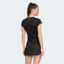Adidas Womens 3-Stripes Club Tee - Black - thumbnail image 3