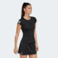 Adidas Womens 3-Stripes Club Tee - Black - thumbnail image 4