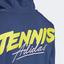 Adidas Mens Graphic Hoodie - Tech Indigo - thumbnail image 8