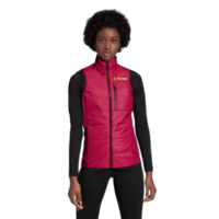 Adidas Womens Helionic Down Vest - Power Berry