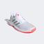 Adidas Womens GameCourt Tennis Shoes - White/Silver/Pink - thumbnail image 4