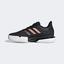 Adidas Womens SoleCourt Tennis Shoes - Black/Gold - thumbnail image 6