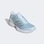 Adidas Womens Ubersonic 3 Tennis Shoes - Sky Tint/Silver/White - thumbnail image 4