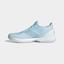 Adidas Womens Ubersonic 3 Tennis Shoes - Sky Tint/Silver/White - thumbnail image 6