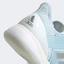 Adidas Womens Ubersonic 3 Tennis Shoes - Sky Tint/Silver/White - thumbnail image 7