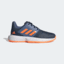 Adidas Kids CourtJam XJ Tennis Shoes - Crew Navy/Screaming Orange - thumbnail image 1
