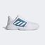 Adidas Mens CourtJam Bounce Tennis Shoes - Cloud White/Hazy Blue