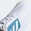 Adidas Mens CourtJam Bounce Tennis Shoes - Cloud White/Hazy Blue - thumbnail image 8