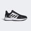 Adidas Mens CourtJam Bounce Clay Tennis Shoes - Black/White - thumbnail image 1