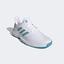 Adidas Mens GameCourt Tennis Shoes - White/Hazy Blue - thumbnail image 4