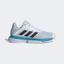 Adidas Mens SoleMatch Bounce Tennis Shoes - White/Halo Blue - thumbnail image 1
