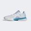 Adidas Mens SoleMatch Bounce Tennis Shoes - White/Halo Blue - thumbnail image 6
