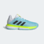 Adidas Mens SoleMatch Bounce Tennis Shoes - Hazy Blue - thumbnail image 1