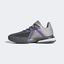 Adidas Womens SoleMatch Bounce Tennis Shoes - Silver Metallic - thumbnail image 6