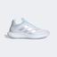 Adidas Womens Defiant Generation Tennis Shoes - Cloud White/Sky Tint