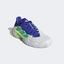 Adidas Mens Barricade Tennis Shoes - White/Green/Blue - thumbnail image 4