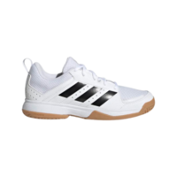 Adidas Kids Ligra 7 Indoor Court Shoes - White/Black