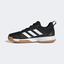 Adidas Kids Ligra 7 Indoor Court Shoes - Black/White - thumbnail image 5