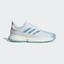 Adidas Mens SoleCourt Parley Tennis Shoes - White/Blue - thumbnail image 1